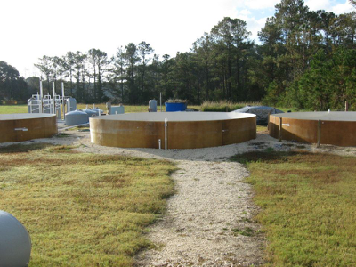Water treatment tanks